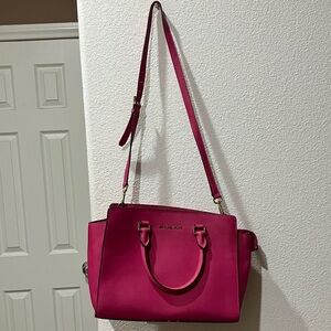 Michael Kors Fuchsia Satchel / Shoulder Bag
